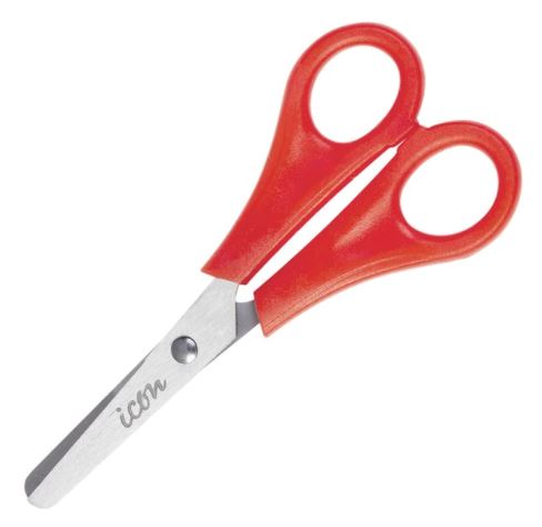 [LMD34980] Economy Scissors - Orange, 130mm Length (1) 