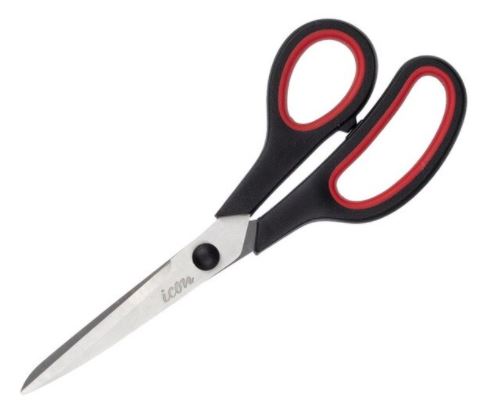 [LMD34985] Soft Grip Scissors - Orange/Black, 193mm Length (1)