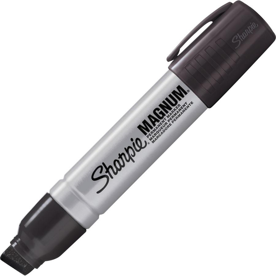 [LMD35380] Sharpie Magnum Jumbo Marker - Black, Chisel 15mm Tip (12)