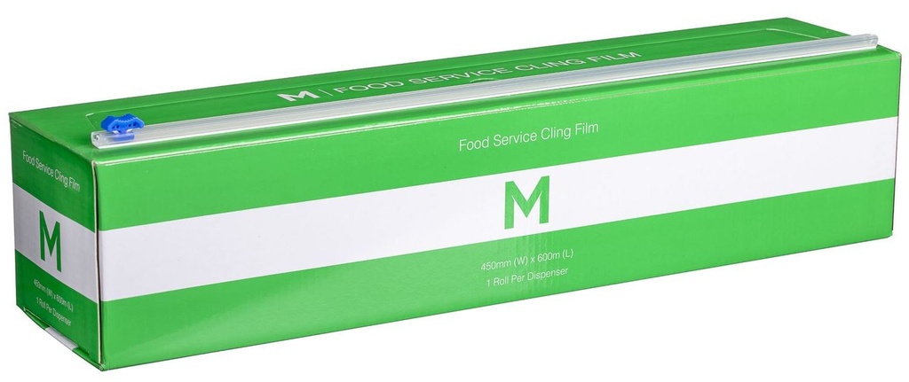 Premium Cling Film Dispenser - Clear, 450mm x 600m x 9mu (6)  