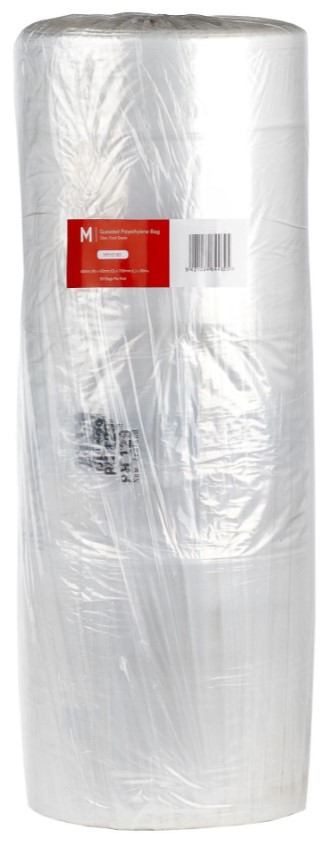 POR Gusseted Polyethylene Bag - Clear, 600mm x 420mm x 700mm x 30mu (350)