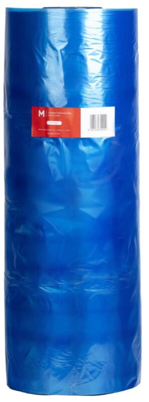 POR Gusseted Polyethylene Bag - Blue, 650mm x 350mm x 650mm x 30mu (500) 