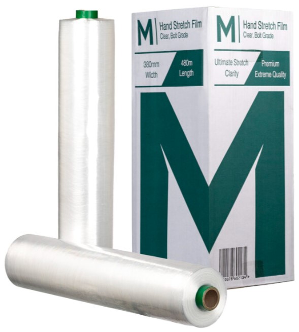 [LMD8005] Bolt Prestretch Hand Stretch Film - Clear, 390mm x 480m x 5mu (4) *Dispenser Film