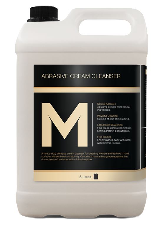 Abrasive Cream Cleanser - White, 5L Refill Bottle (2) 