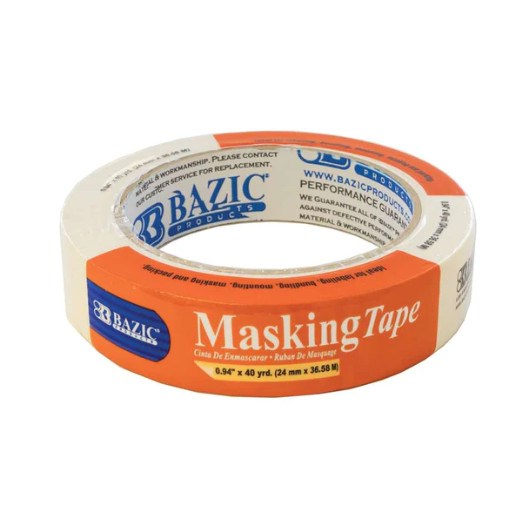 Bazic 0.94" X 1440" (40 Yards) General Purpose Masking Tape (36)