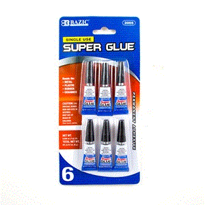 Bazic 1 G / 0.036 Oz Single Use Super Glue (6/Pack) (12)