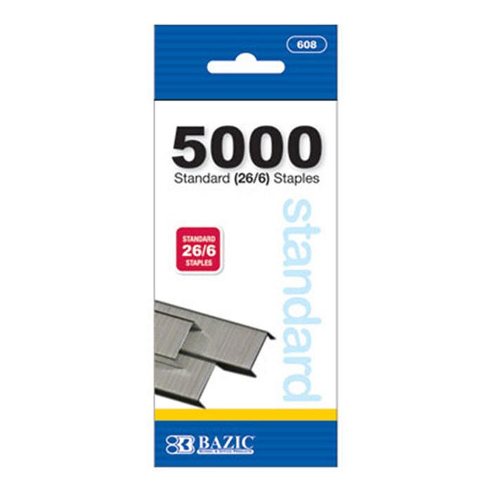 Bazic 5000 Ct. Standard (26/6) Staples (24)
