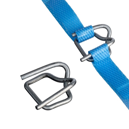 [LMD11600] Wire Buckles Light Duty - Silver, 12mm, 2.5 Gauge (2000)          