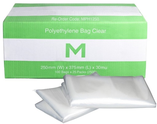 [LMD1250] FP Polyethylene Bag - Clear, 250mm x 375mm x 30mu (2500)