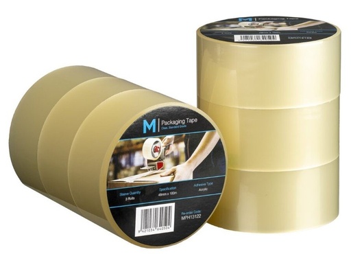 [LMD13122] Regular Acrylic Packaging Tape - Clear, 48mm x 100m x 45mu (36) *Popular