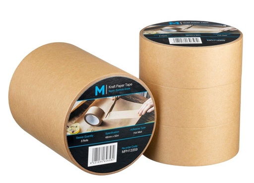 [LMD13359] Kraft Paper Packaging Tape - Tan, 48mm x 50m x 125mu (36)