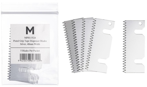 [LMD13524] Pistol Grip Dispenser Replacement Blade - Silver, 48mm Size (5) 