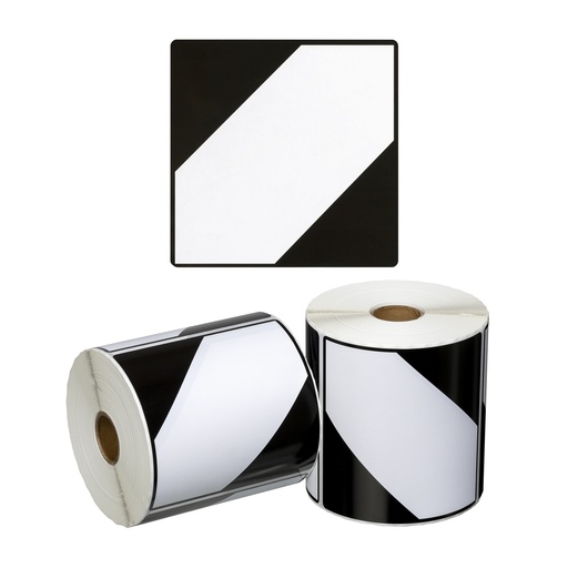 [LMD15410] DG Label Limited Quantity Road & Sea - White/Black, 99mm x 99mm (500)