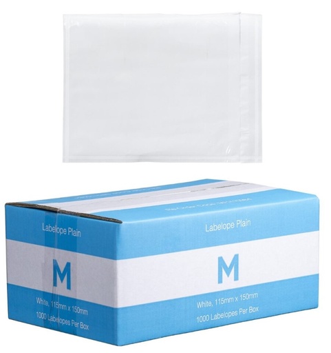 [LMD15984] Plastic Labelope Plain - White, 115mm x 150mm (1000)              