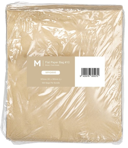[LMD24045] Paper Bag #10 - Brown, 305mm x 360mm, 50gsm (500) 