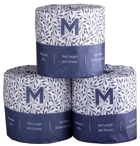 [LMD27200] Wrapped Toilet Tissue Boxed - White, 2 Ply, 400 Sheets, FSC Mix® (48) 