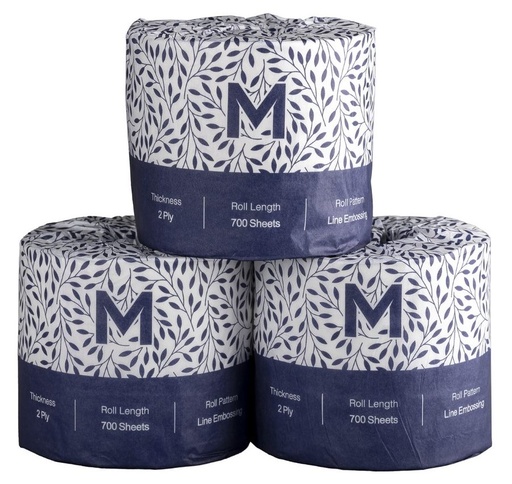 [LMD27220] Wrapped Toilet Tissue Boxed - White, 2 Ply, 700 Sheets, FSC Mix® (48)