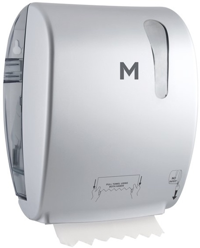 [LMD27501] Manual Roll Feed Dispenser - Silver, 1 Roll Capacity (1)
