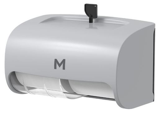 [LMD27531] Horizontal Toilet Roll Dispenser - Silver, 2 Roll Capacity (1)
