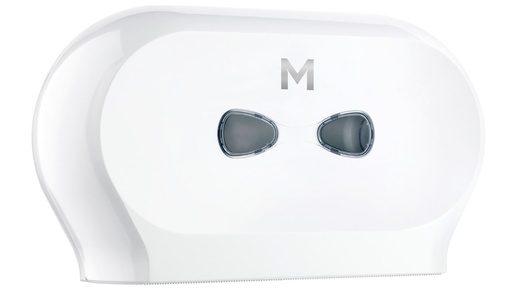 [LMD27580] Double Mini Jumbo Roll Dispenser - White, 2 Roll Capacity (1)