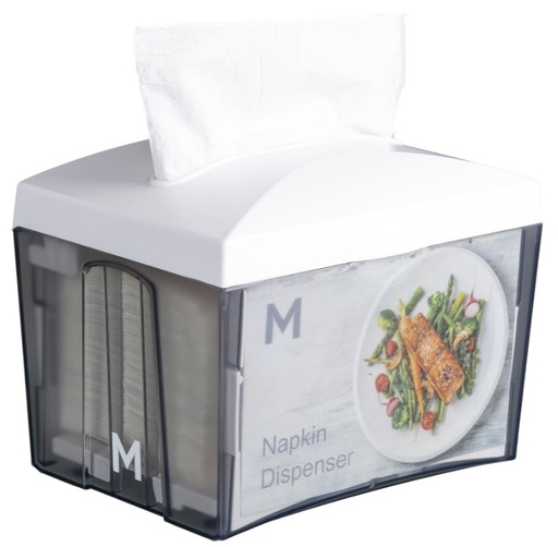 [LMD27640] Tabletop Napkin Dispenser - White, 500 Sheet Capacity (1) *Suits LMD38495