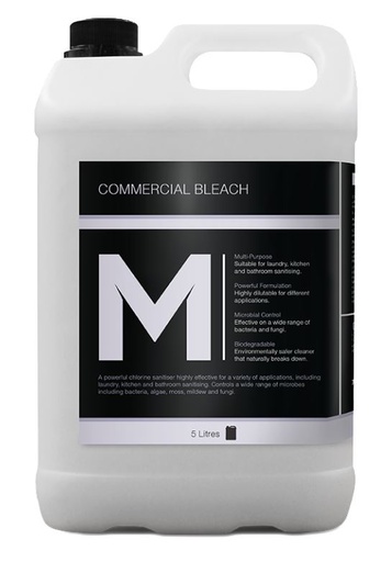 [LMD28230] Commercial Bleach 5% - Clear, 5L Refill Bottle (2)    