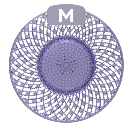 [LMD28805] Scented Enzyme Block Urinal Screen - Purple, Ocean Mist (10) + Plastic Glove