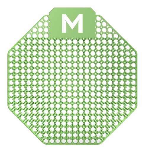 [LMD28815] Scented Urinal Screen - Green, Cucumber Melon (10) + Plastic Glove