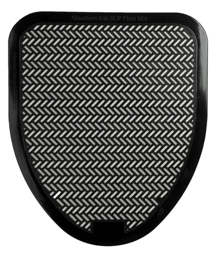 [LMD28827] Urinal Floor Mat - Black, 520mm x 450mm (10)