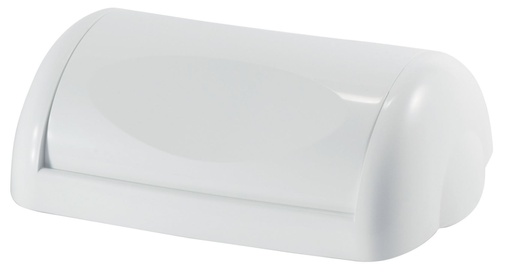 [LMD2913] Wall Mount Bin 42L Swing Lid - White, Weighted Swing Design (1)