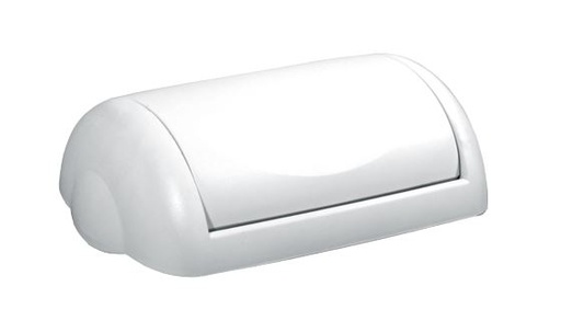 [LMD2989] Wall Mount Bin 23L Swing Lid - White, Weighted Swing Design (6)