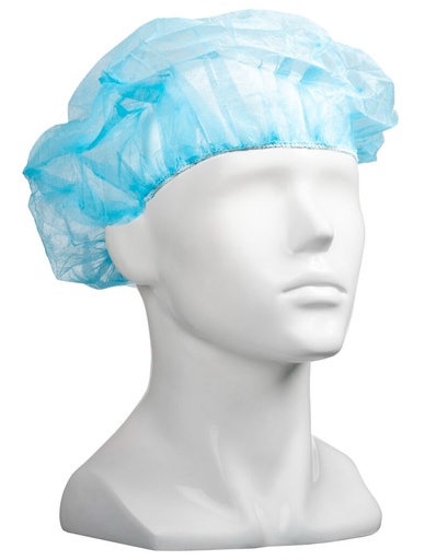 [LMD30000] Polypropylene Bouffant Hats - Blue, 610mm Wide, 12gsm (600) *For Larger Hair Styles        