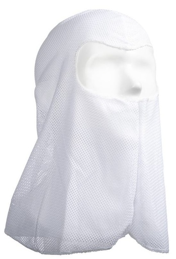 [LMD30070] Polycotton Full Face Balaclavas - White, 390mm, Reusable/Washable (200)      