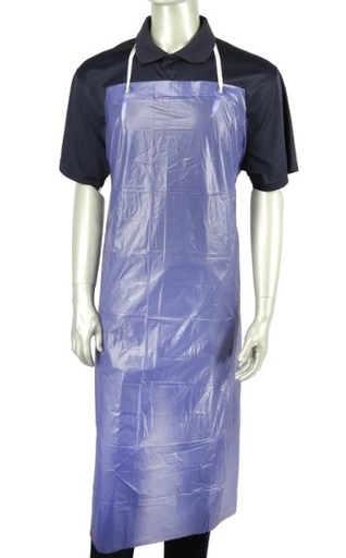 [LMD30345] Reusable PVC Apron with Hooks - Blue, 900mm x 1200mm, 300mu (20)
