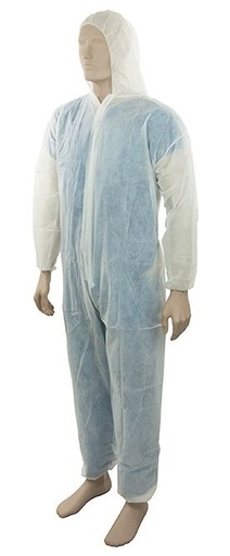 [LMD30504] Polypropylene Coverall - White, 2XL, 50gsm (18) *Basic Coverall              