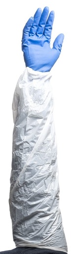 [LMD30851] Polyethylene Extra Long Sleeve Covers - White, 200mm x 600mm x 20mu (1100)       