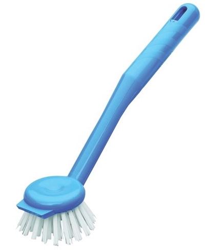 [LMD33305] Standard Dish Brush - Blue, Front Scraper (12)