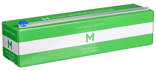 [LMD38525] Premium Cling Film Dispenser - Clear, 330mm x 300m x 9mu (6)  