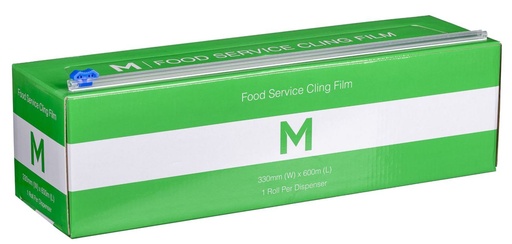 [LMD38530] Premium Cling Film Dispenser - Clear, 330mm x 600m x 9mu (6) 