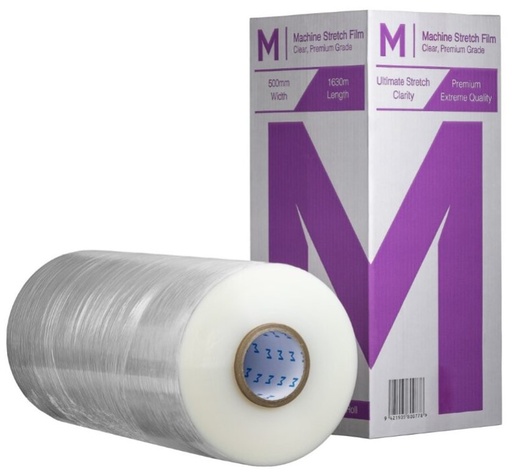 [LMD9220] Cast Machine Stretch Film - Clear, 500mm x 1630m x 20mu (1) 