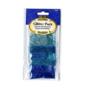 [LMD-3478] Bazic 0.07 Oz (2G) 6 Blue Color Glitter Pack (12)