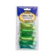 [LMD-3477] Bazic 0.07 Oz (2G) 6 Green Color Glitter Pack (12)