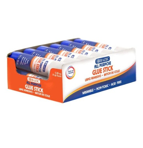 [LMD-2053] Bazic 0.28 Oz (8G) Premium Glue Stick (6)