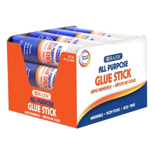 [LMD-2054] Bazic 0.7 Oz (21G) Premium Glue Stick (6)