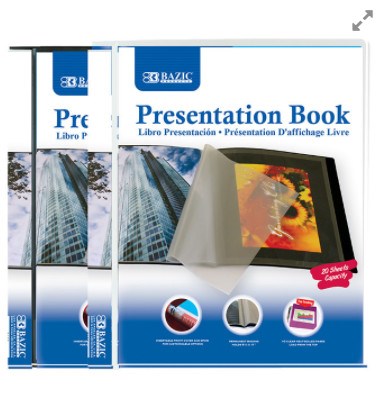 [LMD-3129] Bazic 10-Pockets Presentation Book (12)
