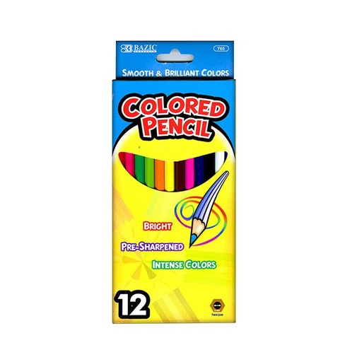 [LMD-765] Bazic 12 Color Pencil (24)