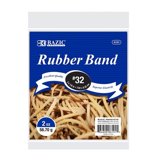 [LMD-6101] Bazic 2 Oz./ 56.70 G #32 Rubber Bands (36)