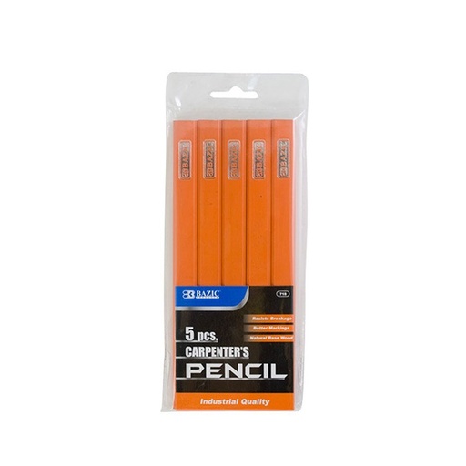[LMD-718] Bazic Carpenter'S Pencil (5/Pack) (24)