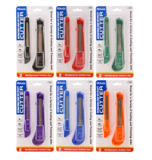 [LMD-148] Bazic Jumbo & Mini Multipurpose Cutter (2/Pack) (12)