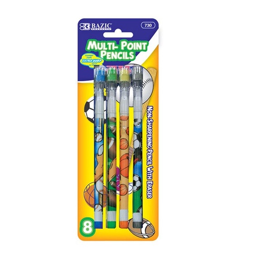 [LMD-730] Bazic Sports Multi-Point Pencil (10/Pack) (24)